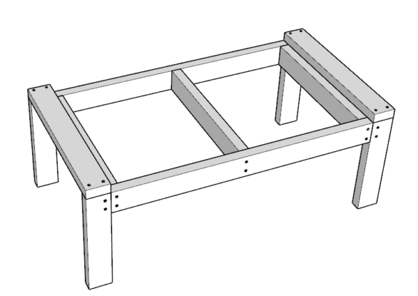 How to build a DIY outdoor wood patio coffee table - DIY projects plans