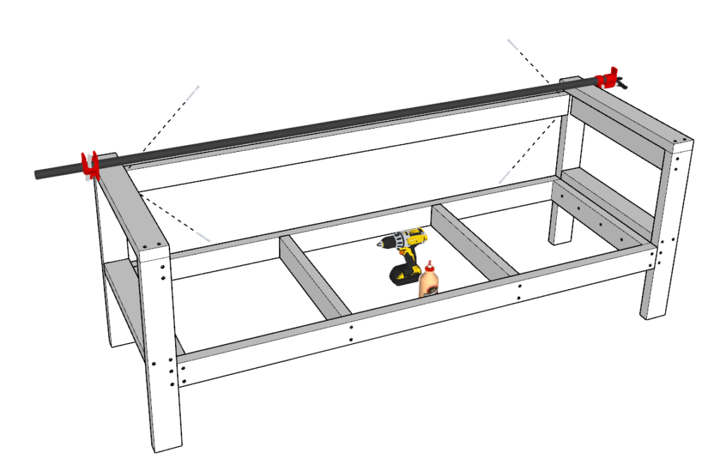 wood bench and pipe clamp plans