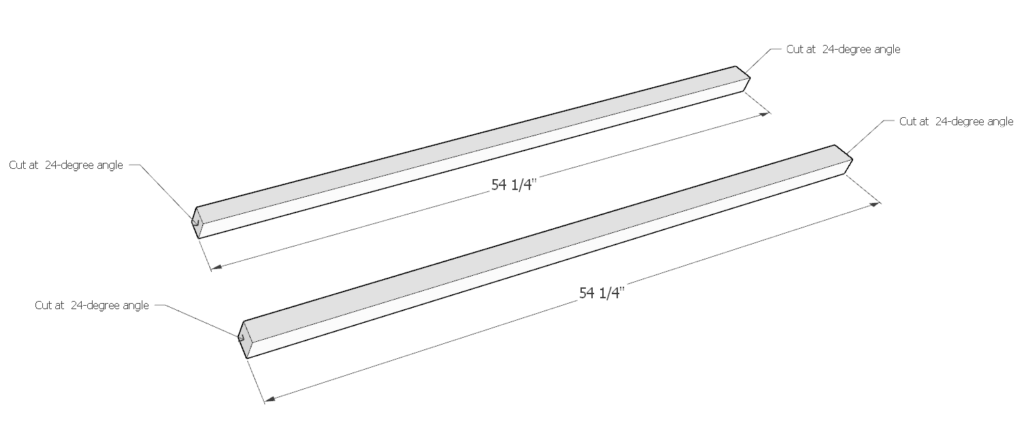 Railing assembly for DIY kids playhouse