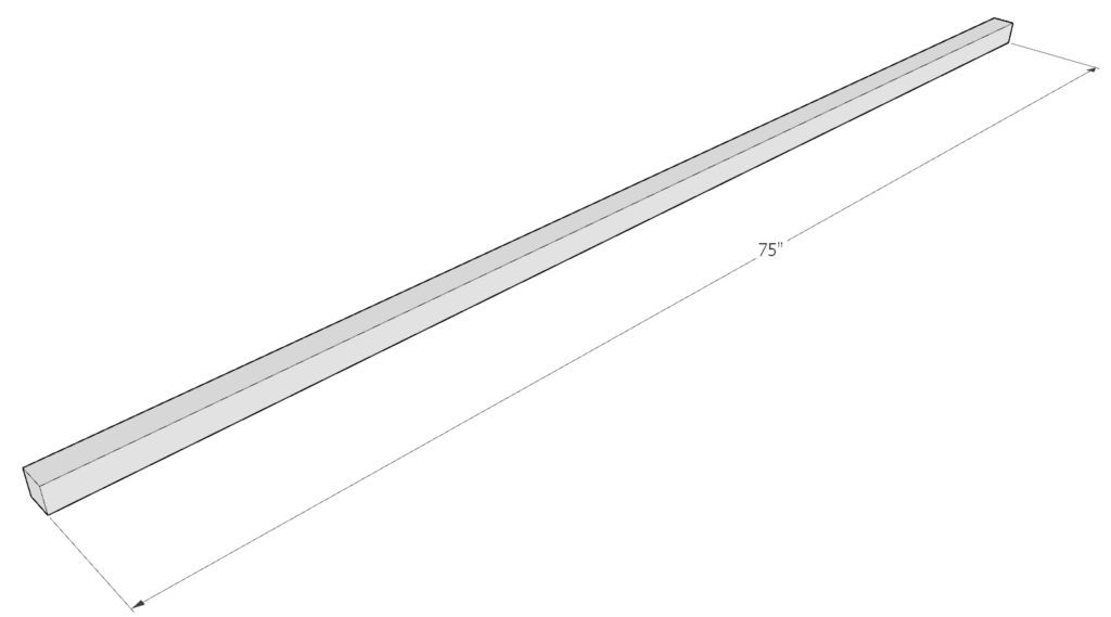 bed frame piece dimensions