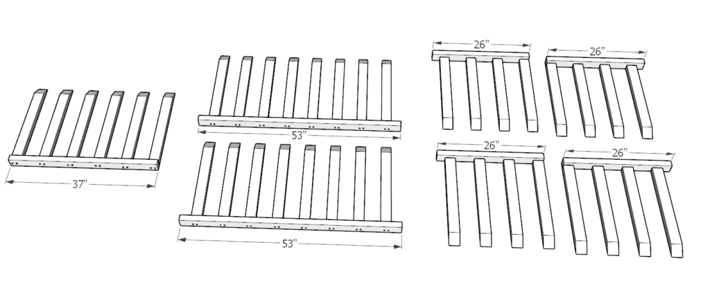 DIY wood kids playhouse railing plans