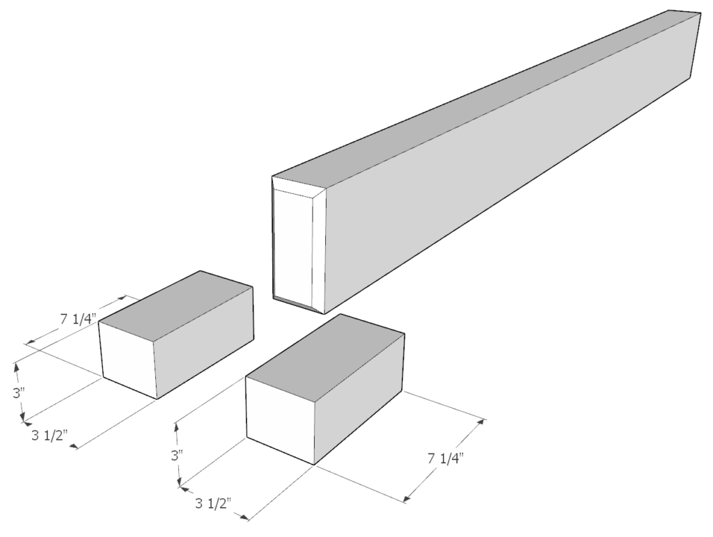 Table center beam assembly