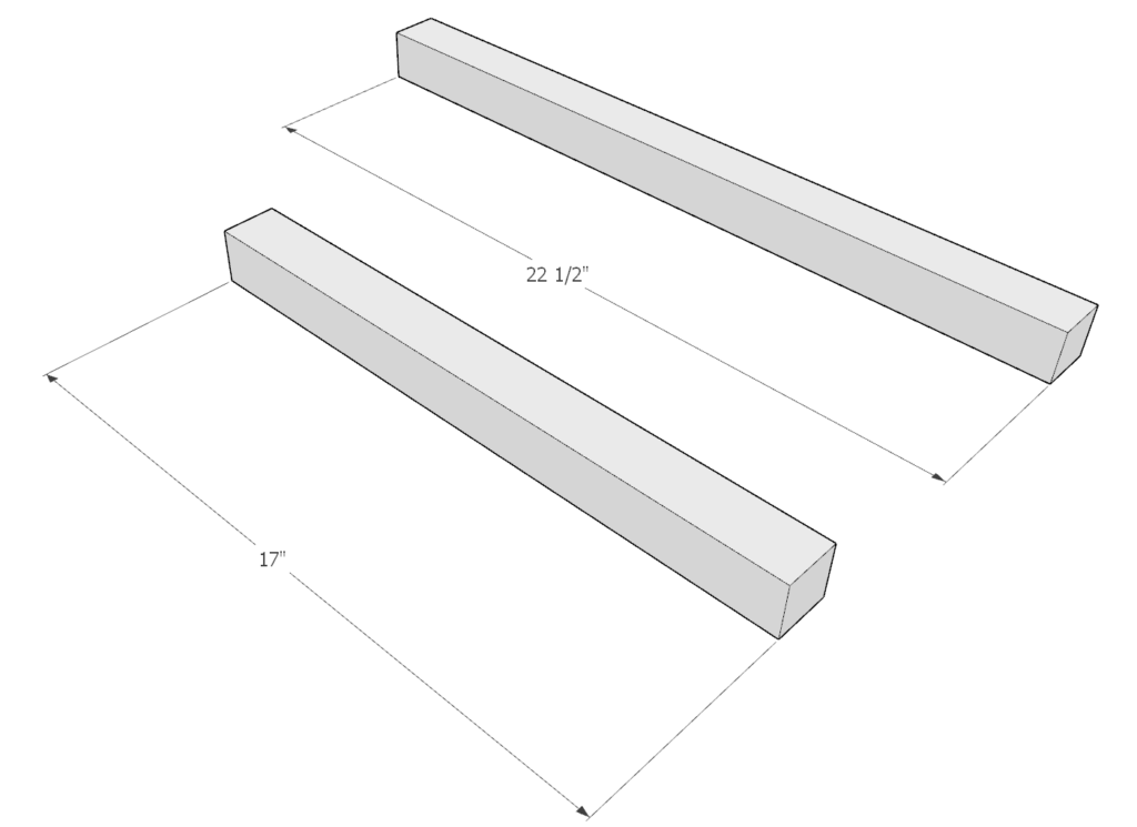 frame piece dimensions