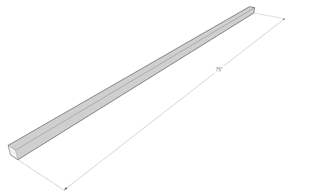 bed frame piece dimensions