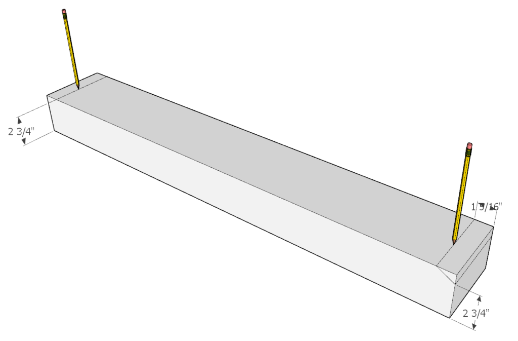 Table base lumber piece dimensions