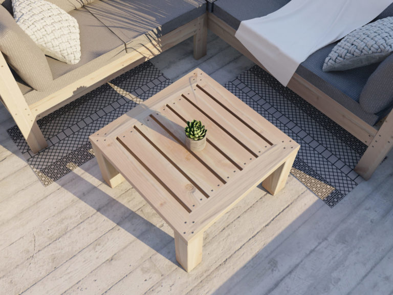 How to build a DIY square coffee table DIY projects plans