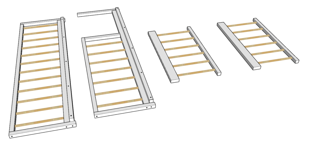 bed frame assembly pieces