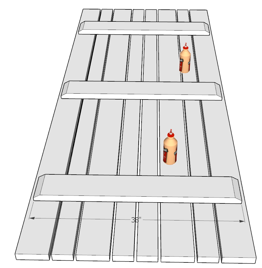 Tabletop layout and assembly