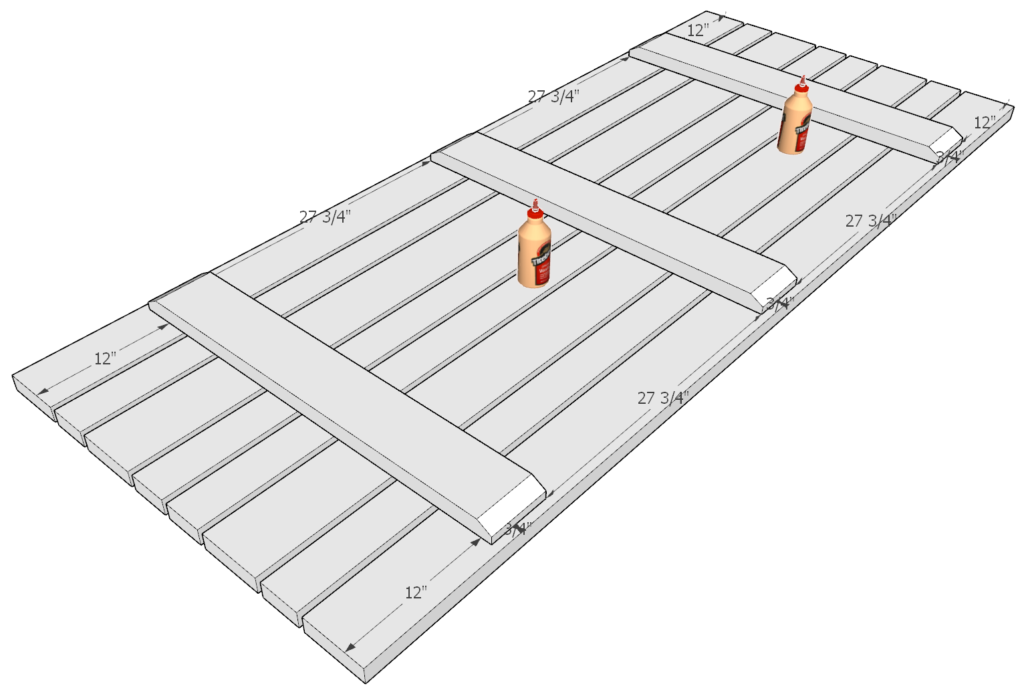 Tabletop layout and assembly