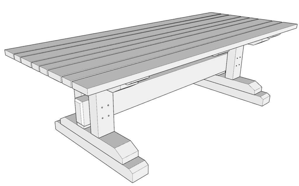 diy plans outdoor wood dinning table