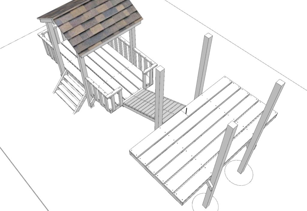 Adding second kids playhouse