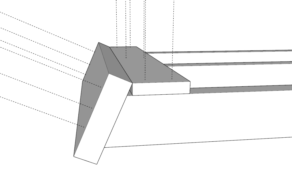 Bridge construction for the DIY kids playhouse bridge