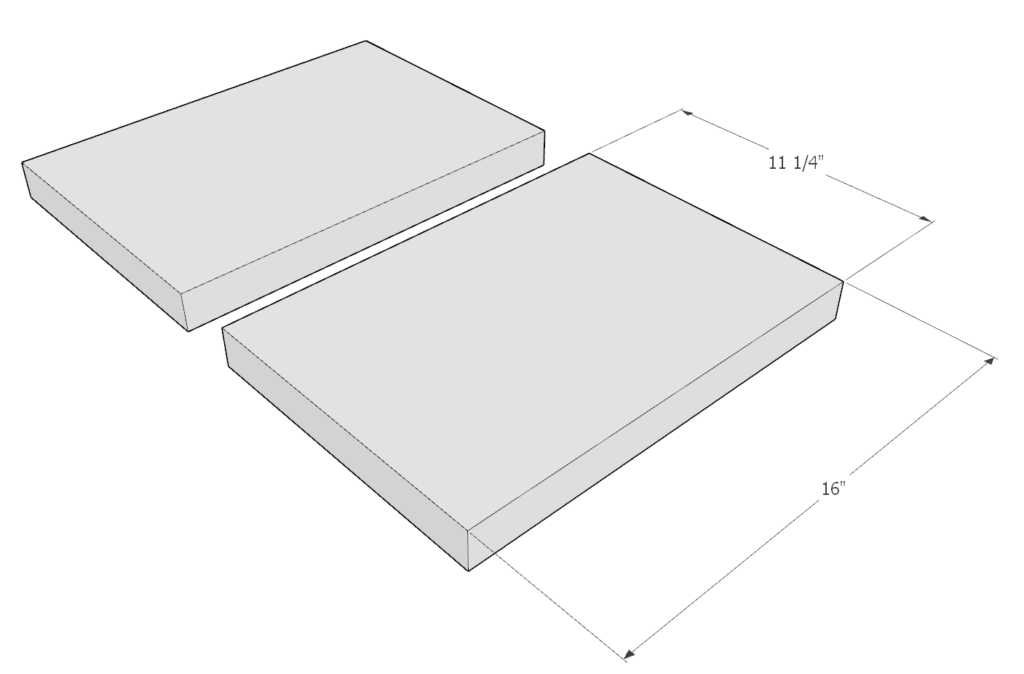 cut dimensions for DIY step stool