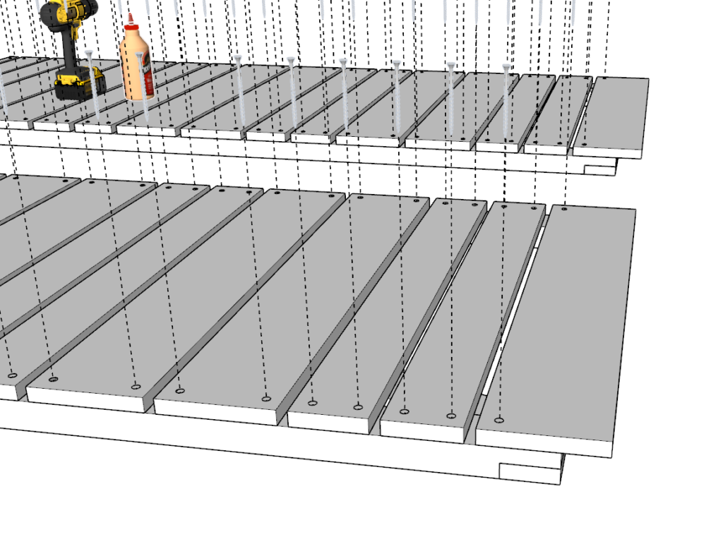 DIY shed door siding pieces added