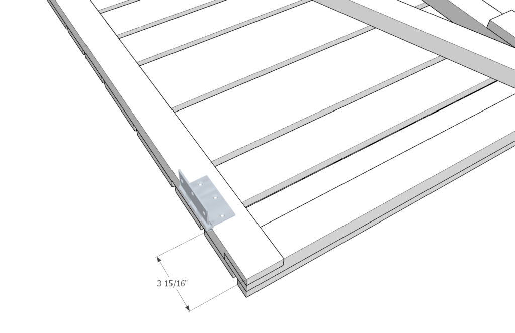 adding hinges to DIY tool shed