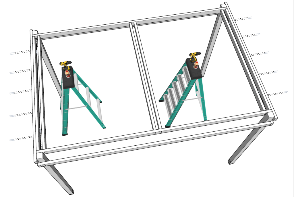 pergola frame assembly