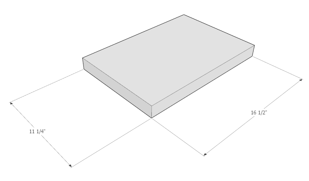 cut dimensions for DIY step stool