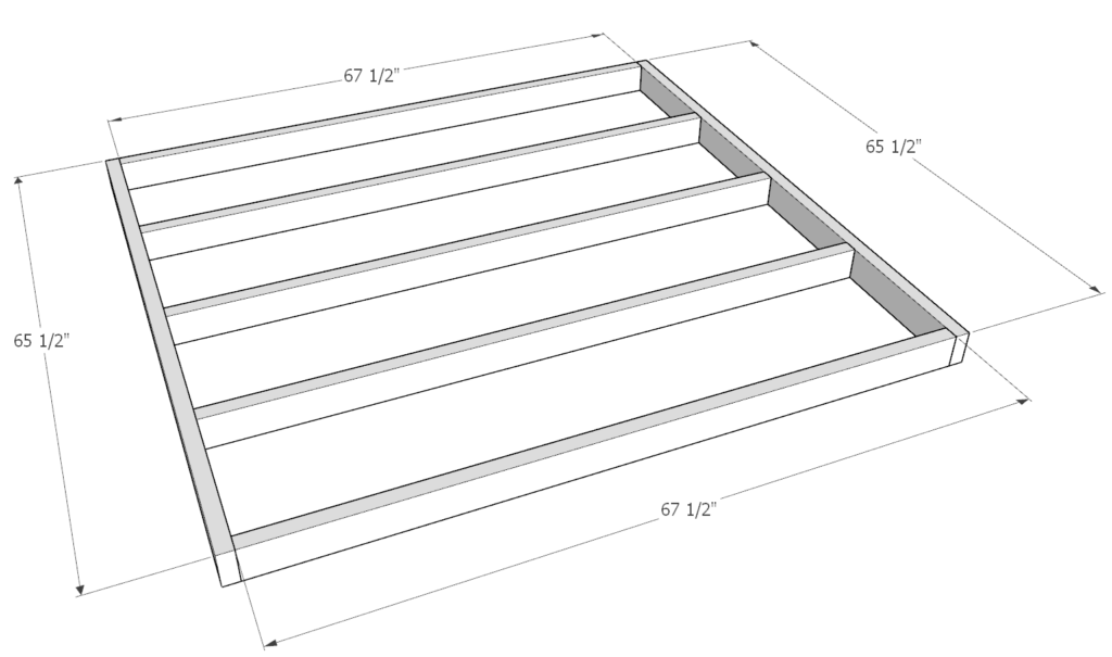 DIY shed frame assembly