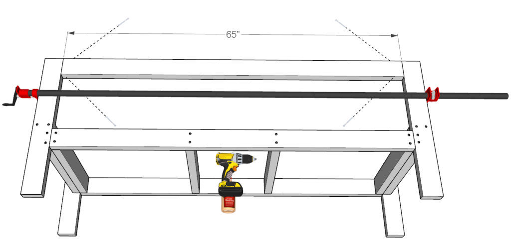 attaching back rest to diy bench