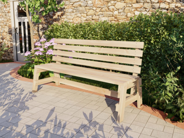 How to build a DIY outdoor wood park style bench - DIY projects plans