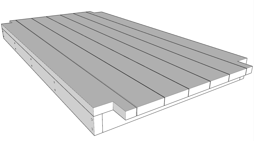 Attaching floor board to floor frame