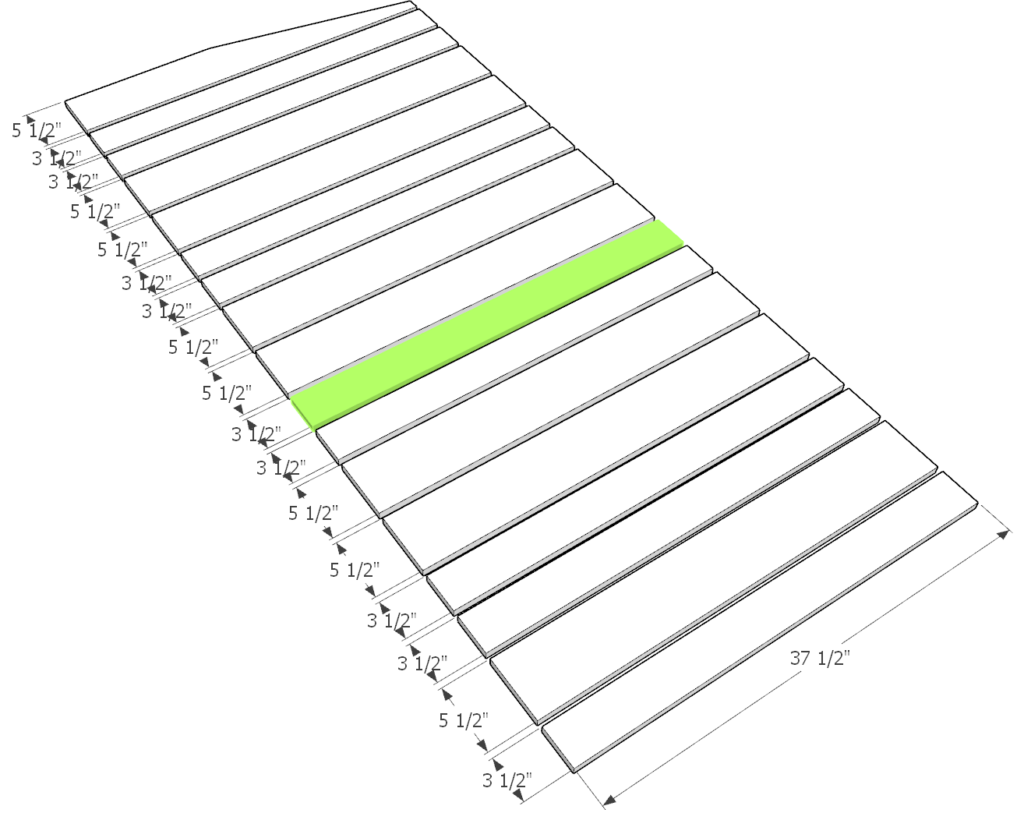 Siding pieces for DIY shed