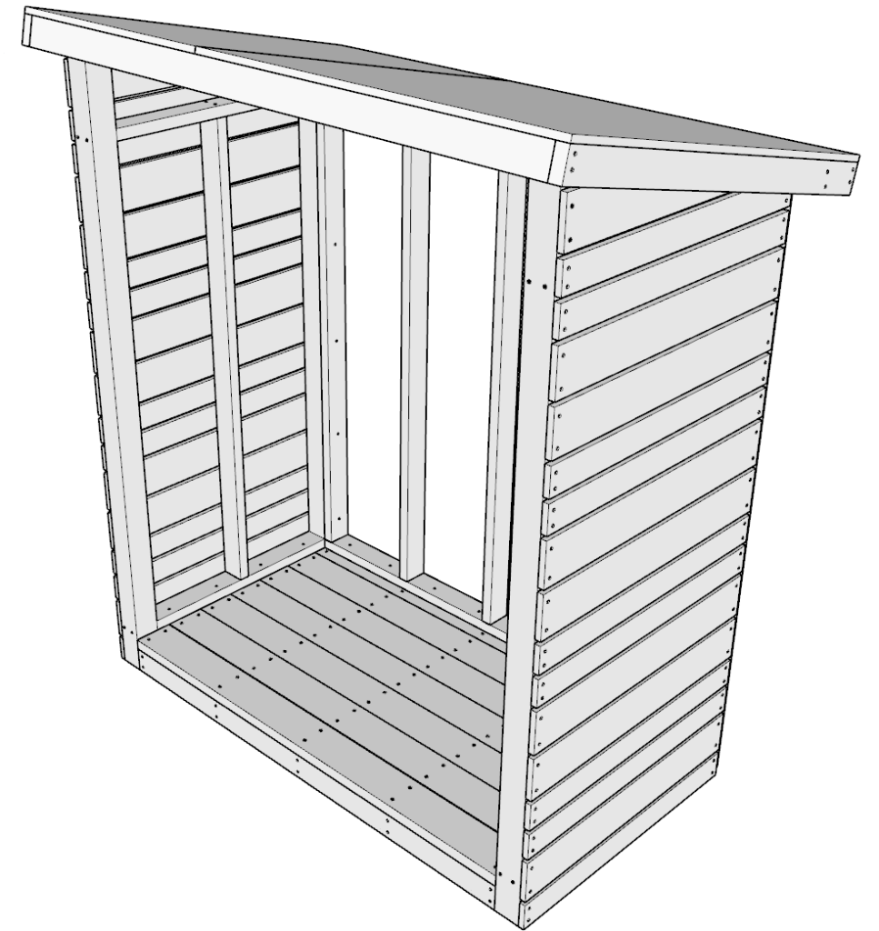 attaching siding shed