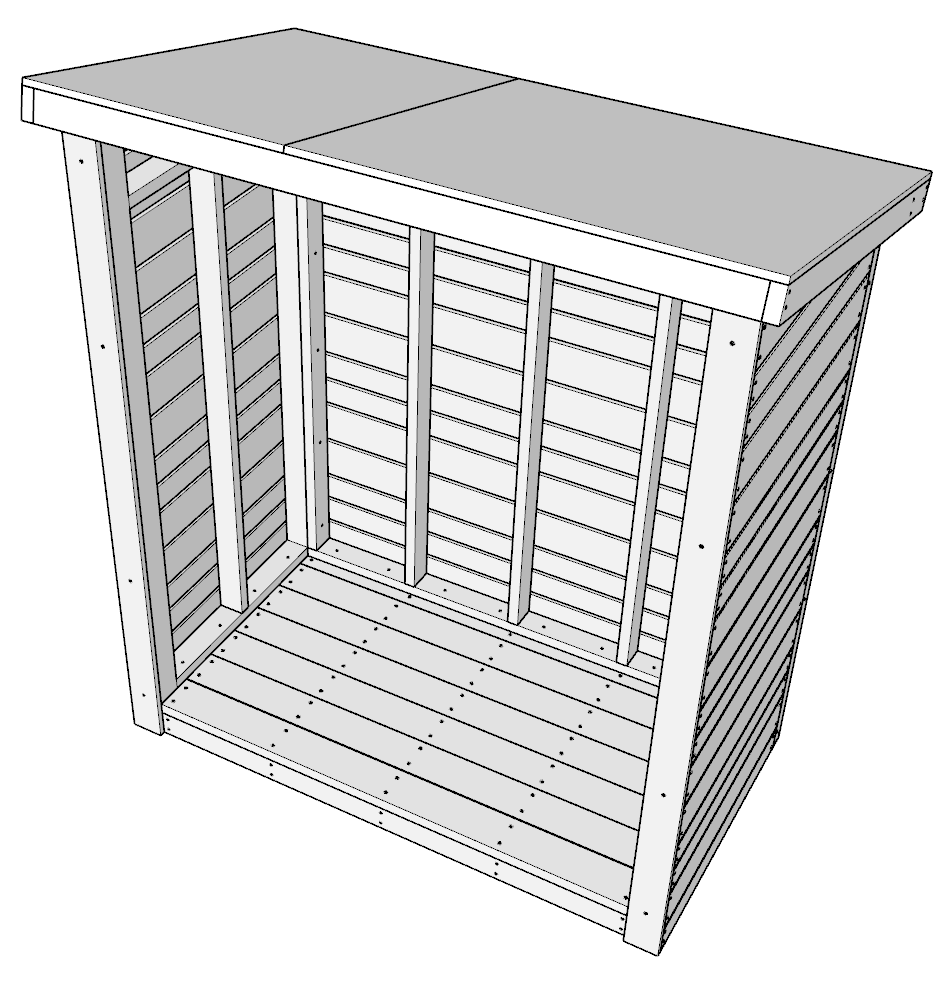 Siding pieces for DIY shed