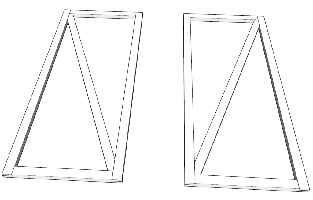 DIY shed door assembly