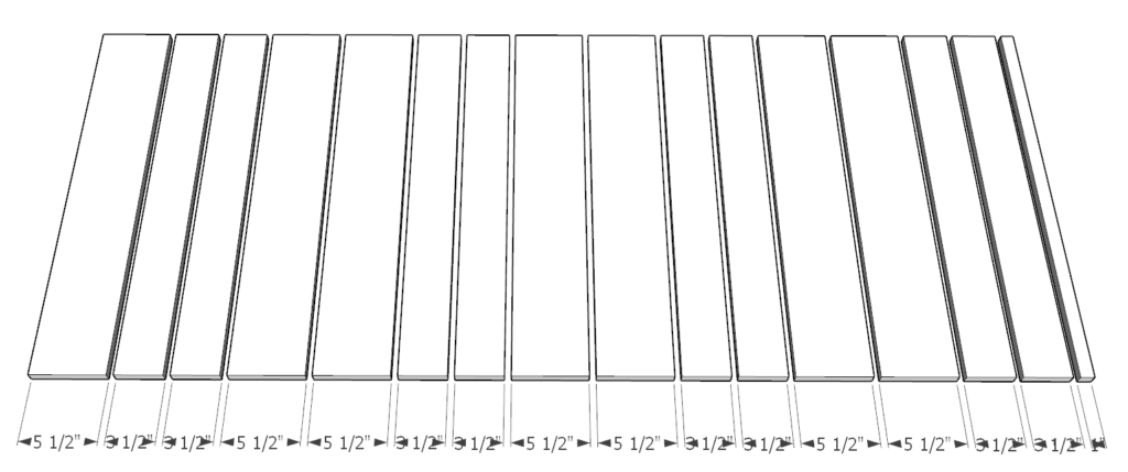 Door siding pieces