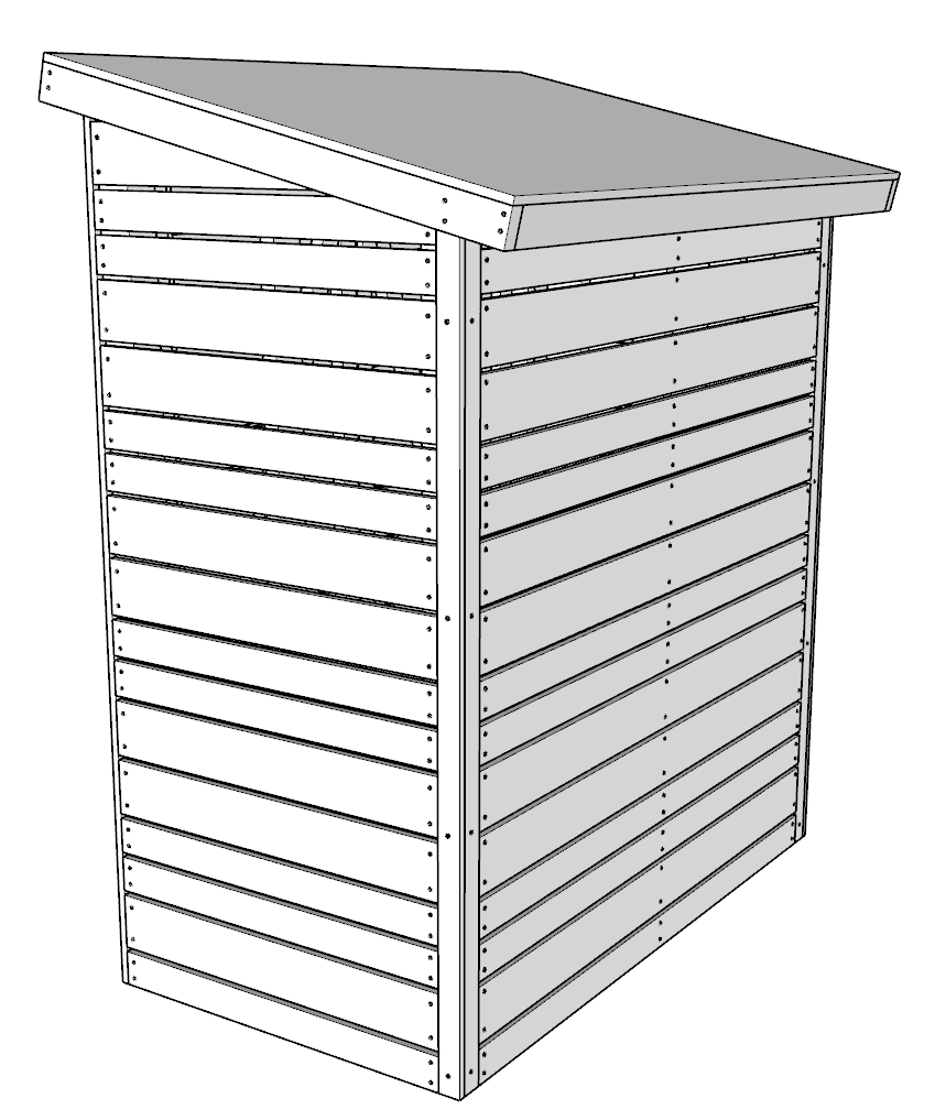 attaching door to DIY shed
