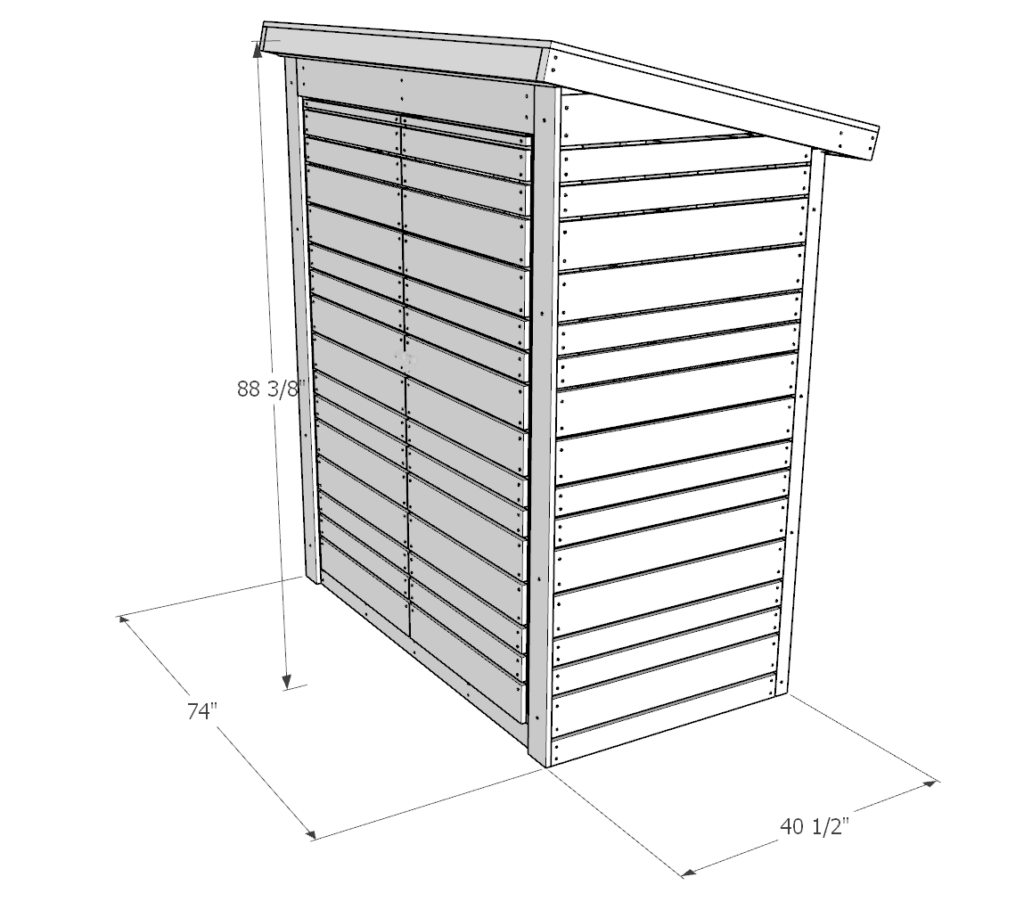 DIY storage shed plan