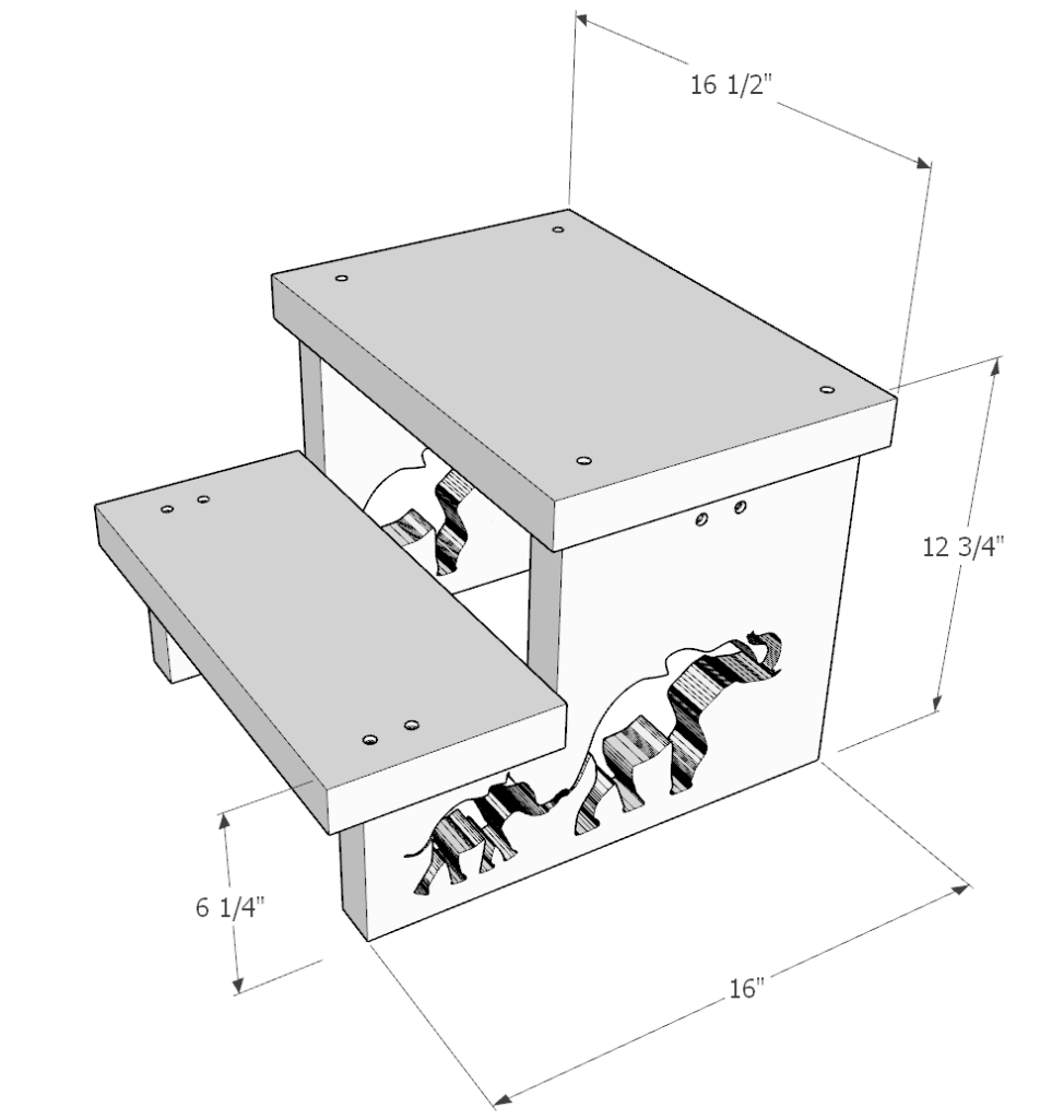 DIY step stool, Toddler Helper, Kids Kitchen Stool, Stool with Safety Rail, Wooden Stool