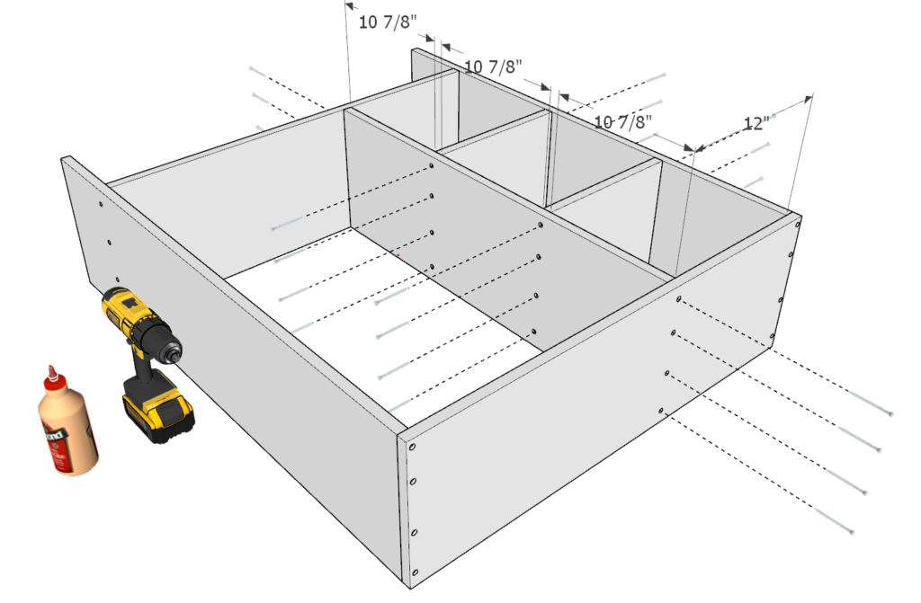 DIY wardrobe dresser cubby assembly