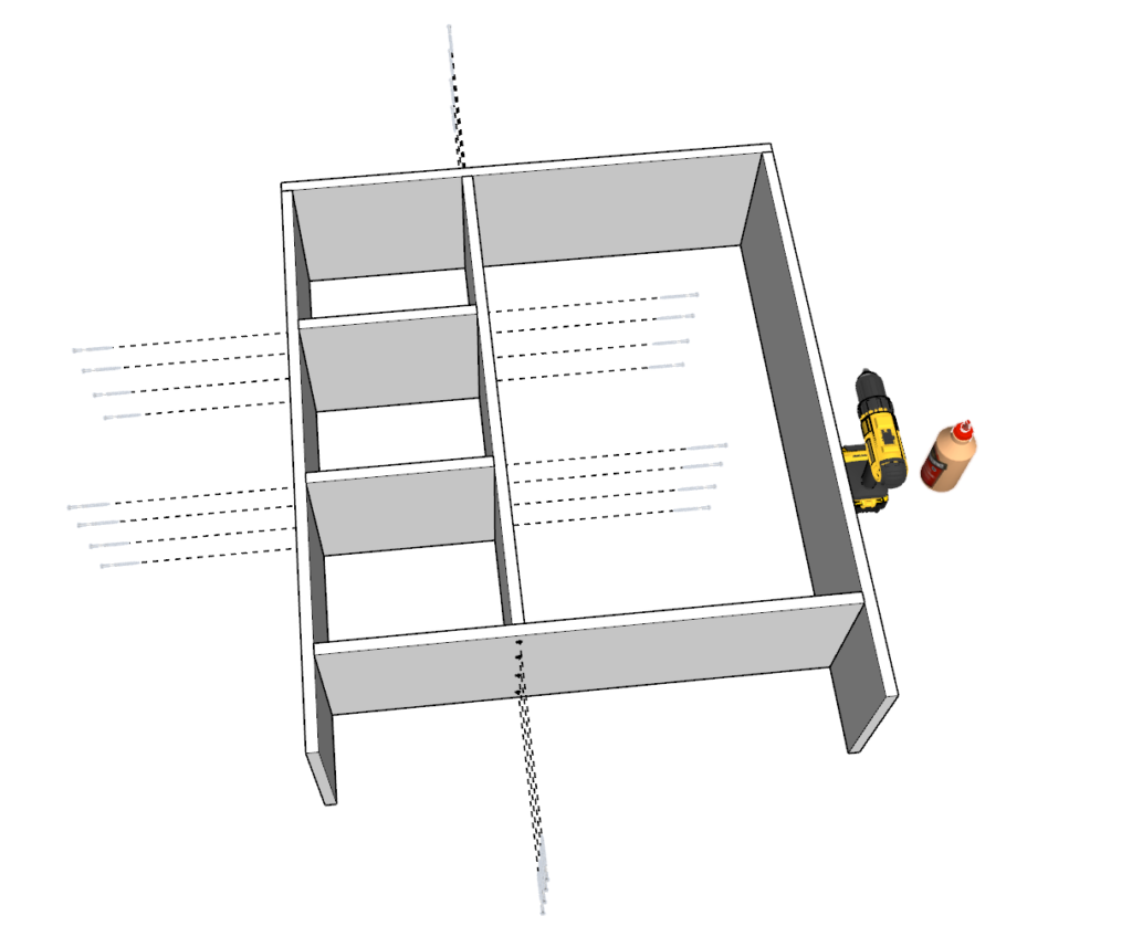 DIY wardrobe dresser cubby assembly