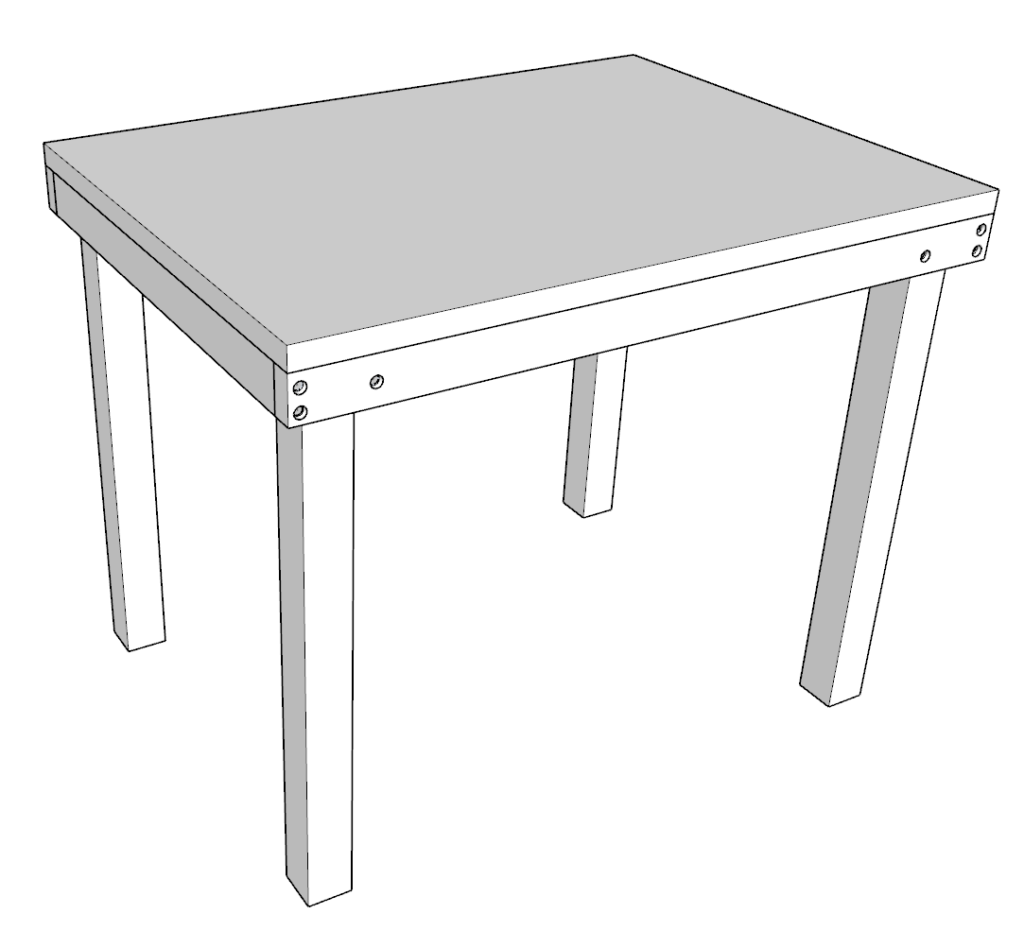 DIY Montessori activity and weaning table completed