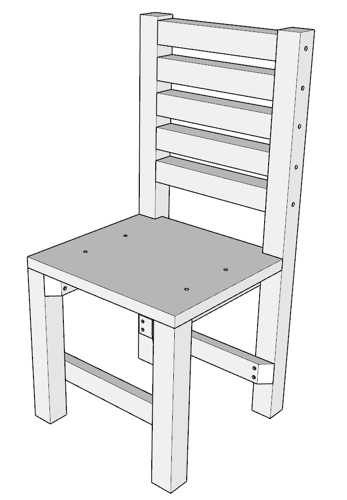 diy Montessori chair complete