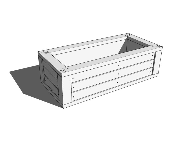 DIY planter box 1.5 feet x 2 feet x 4 feet - DIY projects plans