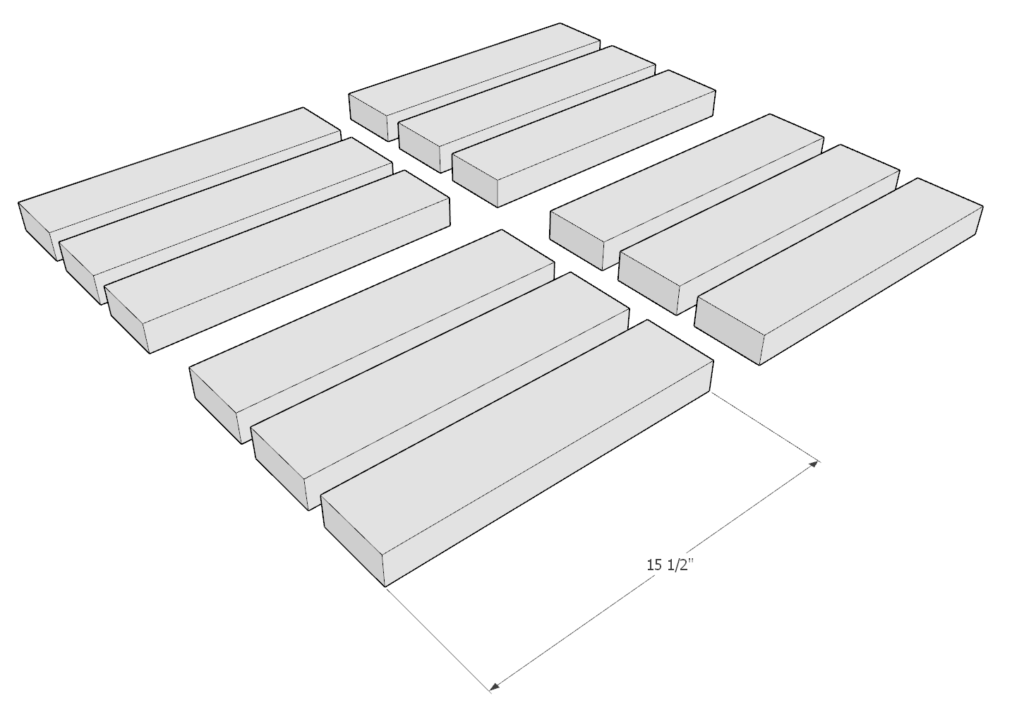 DIY planter box cut list dimensions for 2x4 lumber