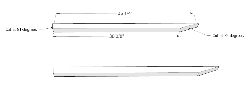 2x2 lumber cut