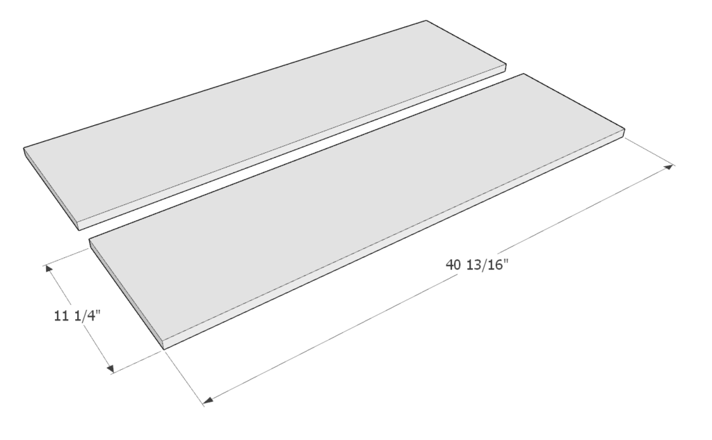 DIY Montessori children's wardrobe dresser cut list for 1x12 lumber