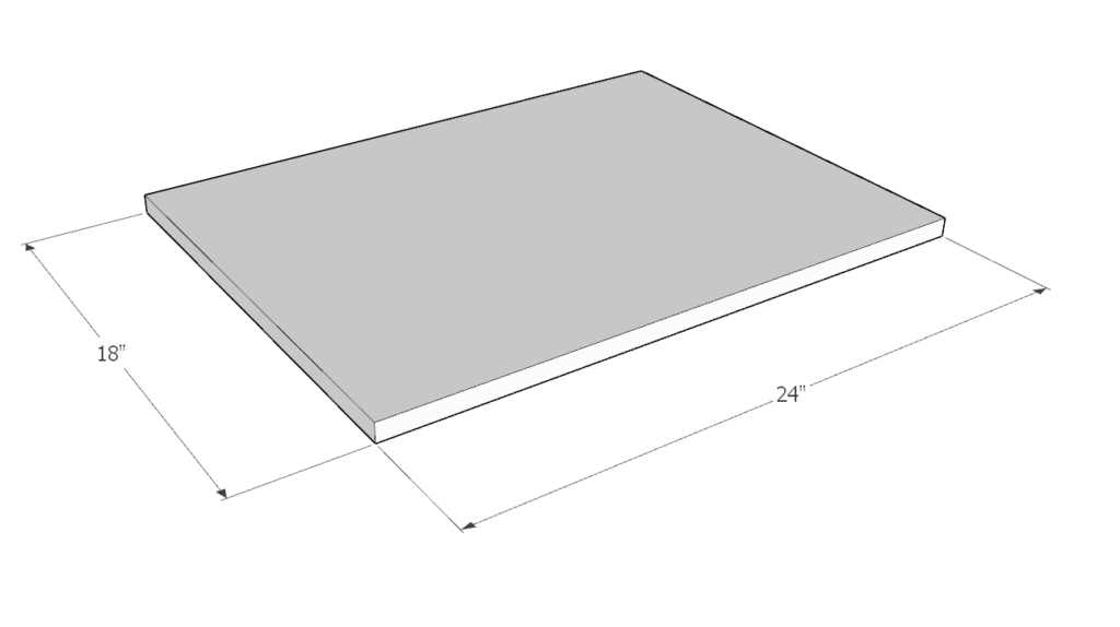 DIY Montessori activity and weaning table cut list plywood