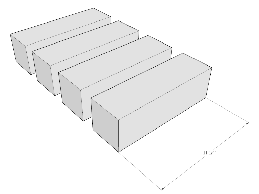 DIY planter box cut list dimensions for 4x4 lumber