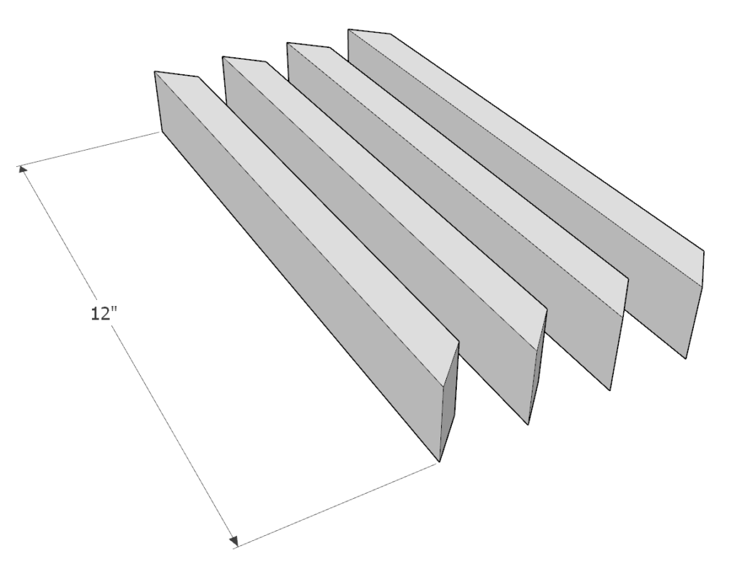 DIY Montessori chair cut list 1 x 2