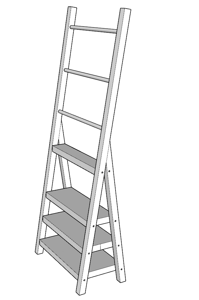 assembled towel rack