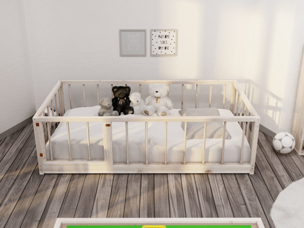 DIY Montessori twin floor bed