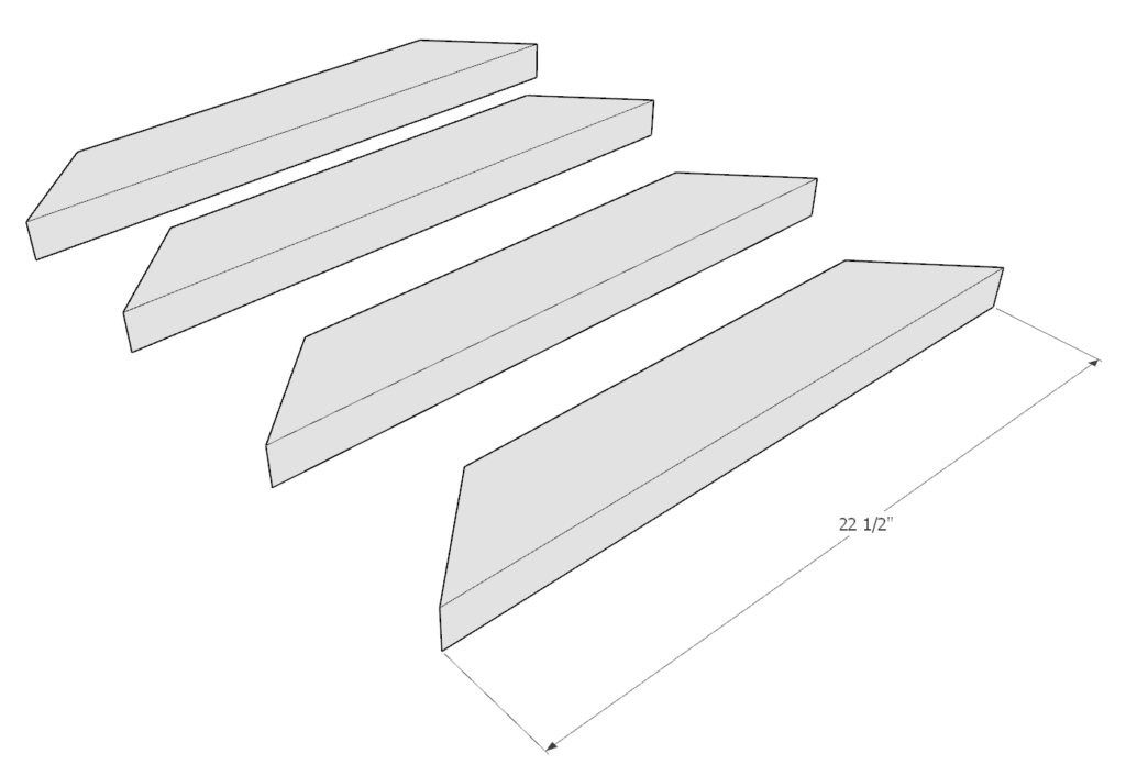 DIY planter box cut list dimensions for 2x4 lumber