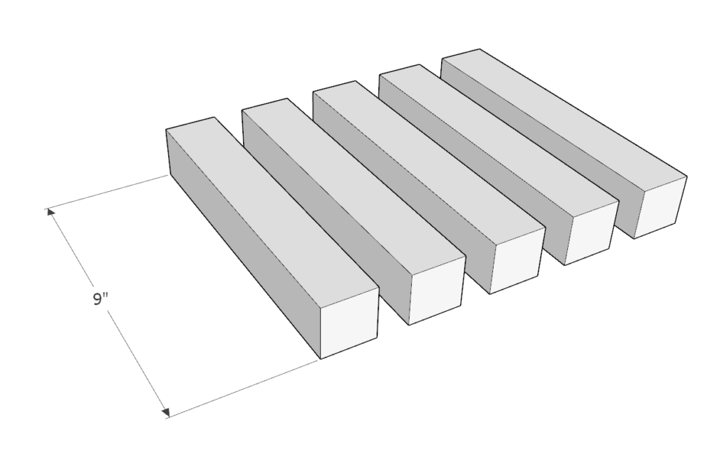 DIY Montessori chair cut list 2 x 2