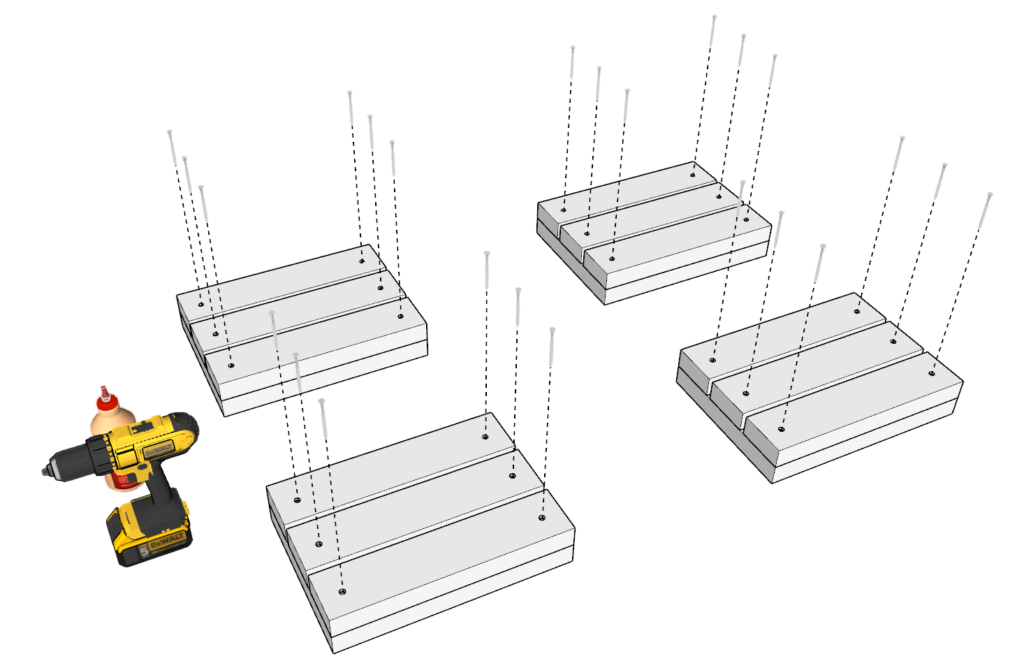 Frame assembly of DIY planter box