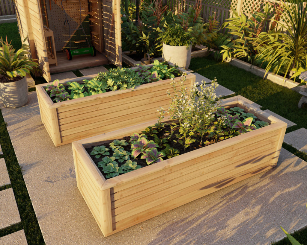 DIY planter box 2 feet x 3 feet x 8 feet - DIY projects plans